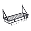 35.43x23.62x26in Foldable Camping Table Collapsible Picnic Aluminum Alloy Grill Stand 66LBS Max Load Height Adjustable BBQ Table with Adjustable Heigh