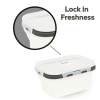 GLIDER S20 White Bento Premium Lunch Box & Food Storage Container - Large