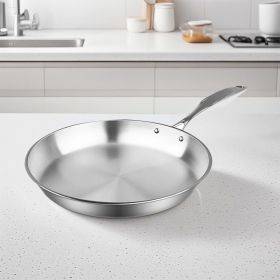 SOGA 24cm Stainless Steel Fry Pan – Top Grade, Induction Compatible Frying Pan Skillet