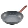 VEVOR Frying Pan Skillet, Aluminum Egg Fry Pans, 3 Piece Set (9.5, 11, 12 in), Nonsitck Heavy-Duty Skillets with Heat-Resistant Handle