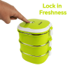 GLIDER LB Green Bento Premium Lunch Box & Food Storage Containers