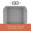 Nonstick Bakeware Cookie Pan and Cake Pan Set, 4-Piece, Gray