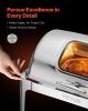 VEVOR Roll Top Chafing Dish Buffet Complete Set, 9 Qt 1 Pack Stainless Steel Chafer with 2 Half Size Pans