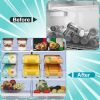 Adjustable Soda Can Organizers Set Of 2Packs 2-Tier Pop Can Holders Beverage Dispensers For Fridge Pantry Cabinet 7º Slope Auto Rolling GPCT5194