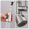 Brushed Nickel Kitchen Faucet with Pull Down Sprayer