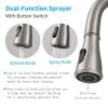 Brushed Nickel Kitchen Faucet with Pull Down Sprayer