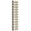 Wall Mounted Wine Rack for 12 Bottles Gold Iron
