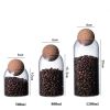 1 SET Storage Ball Jar, Glass Tea Jar, Minimalist Cork Jar, Sealed Candy Jar, Storage Jar, Coffee Jar, Dry Food Storage Jar Container Set