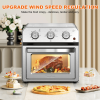 13QT Air Fryer Toaster Oven, Healthy Oil-Free Cooking, Multifunctional Convection Contertop Oven, Adjustable Time, Temp Control, Stainless Steel