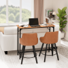 43-Inch Bar Table (Brown) - 209 Lbs Capacity Pub Height Table With Durable MDF Top & Metal Frame, Ideal For Kitchen/Bar Counter