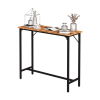 43-Inch Bar Table (Brown) - 209 Lbs Capacity Pub Height Table With Durable MDF Top & Metal Frame, Ideal For Kitchen/Bar Counter