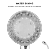LED Shower Head Handheld Color-Changing Automatically Hydropower Without Batteries