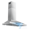 24 Inch Range Hood, Ducted/Ductless Range Hood 450CFM, Wall Mount Kitchen Hood In Stainless Steel, Gesture Sensing & Touch Control, 3 Speed Fan