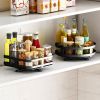 Turntable Lazy Susan Organizer Rotating Spice Storage Rack Organization for Kitchen Countertop Cabinet