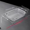 Expandable Stainless Steel Kitchen Sink Drain Basket - Adjustable Dish, Bowl & Cutlery Washing Rack with Space-Saving Design, Drains Forks, Knives