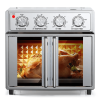 PlumChef 29.5 QT French Door Air Fryer Convection Toaster Oven, Extra Large 6 Slices, 1700W, Multifunction Oven For Air Fryer, Toast, and Grill