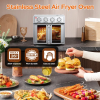 PlumChef 29.5 QT French Door Air Fryer Convection Toaster Oven, Extra Large 6 Slices, 1700W, Multifunction Oven For Air Fryer, Toast, and Grill