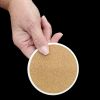 Labrador Retriever in Sunflowers Large Sandstone Coasters Pack of 4 Absorbent Round Coasters Decor Gifts for Men or Women, 4 in, Multicolor