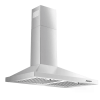Range Hood 30 Inch, Wall Mount Range Hood Ducted/Ductless, Kitchen Hood In Stainless Steel, Vent Hood With Baffle Filters, 3 Speed Fan