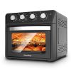 27.5QT 6-in-1 Air Fryer Toaster Oven, Dropdown-Door, 6-Slice, Countertop Convection Oven, Air Frying, Baking, Roasting, Broiling, Grilling, 1600W