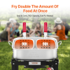 18 Qt Fish And Wing Fryer Aluminum Outdoor Propane Deep Fryer Kit With 2 Baskets