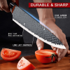 6 PCS Kitchen Knife Sets, Steel Kitchen Knives Set Tools Forged Kitchen Knife Scissors Ceramic Peeler Chef Slicer Knife Gift Case