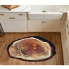 Wood Grain Diatomaceous Earth Mat, Super Absorbent Quick-Dry Non-Slip Rug For Kitchen, Bathroom, Bedroom - Unique Tree Ring Design Floor Mat