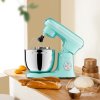 6QT & 5QT Dual Bowls Stand Mixer, 10 Speed Tilt-Head, Electronic Timer, Dough Mixer, Dishwasher Safe Stainless Steel Bowls, Dough Hook, Flat Beat