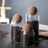 1 SET Storage Ball Jar, Glass Tea Jar, Minimalist Cork Jar, Sealed Candy Jar, Storage Jar, Coffee Jar, Dry Food Storage Jar Container Set