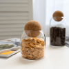 1 SET Storage Ball Jar, Glass Tea Jar, Minimalist Cork Jar, Sealed Candy Jar, Storage Jar, Coffee Jar, Dry Food Storage Jar Container Set