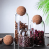1 SET Storage Ball Jar, Glass Tea Jar, Minimalist Cork Jar, Sealed Candy Jar, Storage Jar, Coffee Jar, Dry Food Storage Jar Container Set
