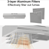 30 In Under Cabinet Range Hood 250 CFM Stainless Steel Kitchen Stove Vent Hood