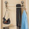 Brand-new Suction Cup Double-bar Towel Rack, Bathroom Hanging Towel Rack, Non-perforated Storage Rack, Towel Hanging Bar, Metal Hanging Rods