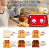 4 Slice Retro Toaster, Dual Control Toaster, 6 Settings, Bagel, Defrost, Removable Crumb Tray, Stainless Steel Housing, 1650W, Red, Amazon Resale