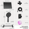 RV Shower Head, 10 Inch High Pressure Rain Shower Stainless Steel Shower Head With Handheld Shower Combo With 59 Inch Extra Long Hose