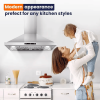 Wall Mount Range Hood 30 Inch, 700 CFM Kitchen Hood Stainless Steel Stove Vent Hood With Gesture Sensing & Touch Control, Ducted/Ductless