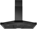 Range Hood 36 Inch Black Wall Mount Range Hood In Black Stainless Steel Kitchen Vent Hood