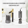 2PCS Electric Salt And Pepper Grinder Set - Battery-powered Spice Grinder, Adjustable For Coarseness, Perfect For Home Kitchens, Durable Plastic