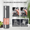 2PCS Electric Salt And Pepper Grinder Set - Battery-powered Spice Grinder, Adjustable For Coarseness, Perfect For Home Kitchens, Durable Plastic