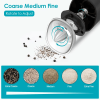 Electric Salt And Pepper Grinder Automatic Gravity Sensor Battery Powered Salt Mill LED Indicator Adjustable Coarseness One Hand Easy Operation