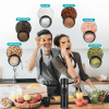 Electric Salt And Pepper Grinder Automatic Gravity Sensor Battery Powered Salt Mill LED Indicator Adjustable Coarseness One Hand Easy Operation