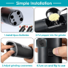 Electric Salt And Pepper Grinder Automatic Gravity Sensor Battery Powered Salt Mill LED Indicator Adjustable Coarseness One Hand Easy Operation