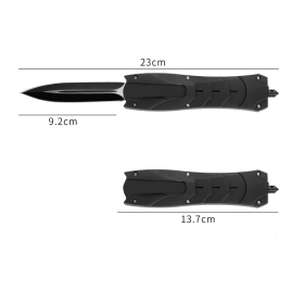 Multifunctional Pocket Knife Portable Kitchen Knives Precision Camping Knife With Belt Clip, Grilling (Option: Black)