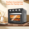 27.5QT 6-in-1 Air Fryer Toaster Oven, Dropdown-Door, 6-Slice, Countertop Convection Oven, Air Frying, Baking, Roasting, Broiling, Grilling, 1600W