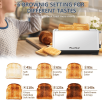 4-Slice Toaster, Extra Wide Long Slot Toaster, 6 Settings, Bagel, Defrost, Reheat, Removable Crumb Tray, Stainless Steel Housing, Silver, Amazon