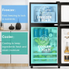 KRIB BLING 3.5Cu.Ft Compact Refrigerator Mini Fridge With Freezer, Small Refrigerator With 2 Door, 7 Level Thermostat Removable Shelves