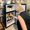 KRIB BLING 3.5Cu.Ft Compact Refrigerator Mini Fridge With Freezer, Small Refrigerator With 2 Door, 7 Level Thermostat Removable Shelves