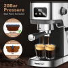 Geek Chef Espresso Machine, Cappuccino & Latte Machine With ESE POD Filter & Milk Frother Steam Wand, Accurate Temperature & Time Control